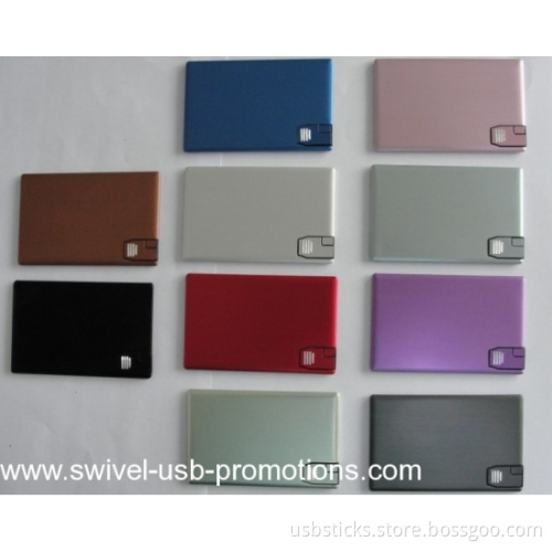 slide aluminum wallet usb card drive